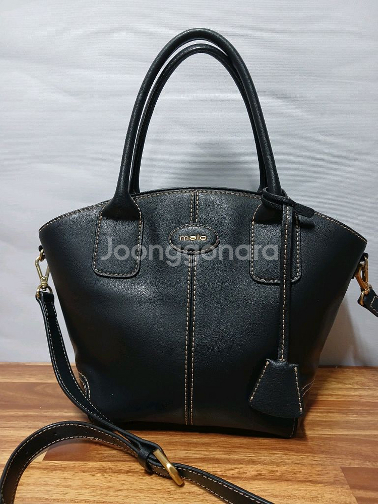 malo 말로 블랙 토트백 &크로스--4