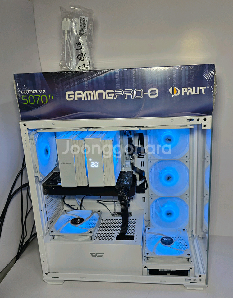 펠릿 RTX5070Ti GAMINGPRO 16GB AMD9600X 공랭최강 방송 게이밍컴퓨터 본체 (새제품)--3