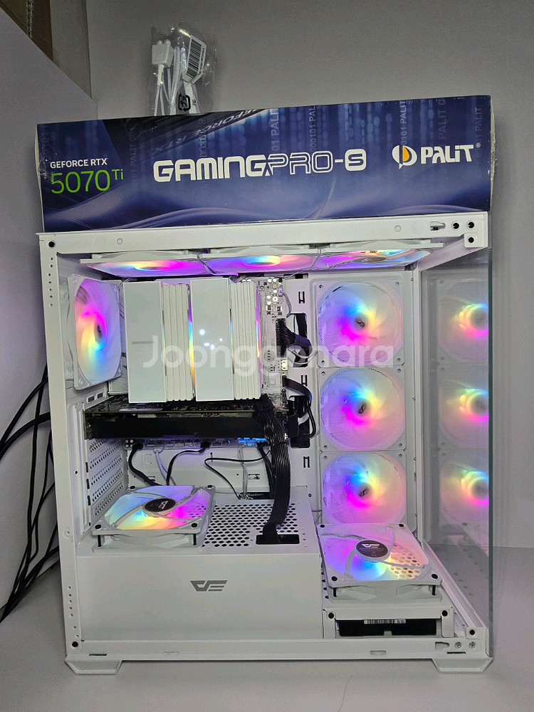 펠릿 RTX5070Ti GAMINGPRO 16GB AMD9600X 공랭최강 방송 게이밍컴퓨터 본체 (새제품)--4