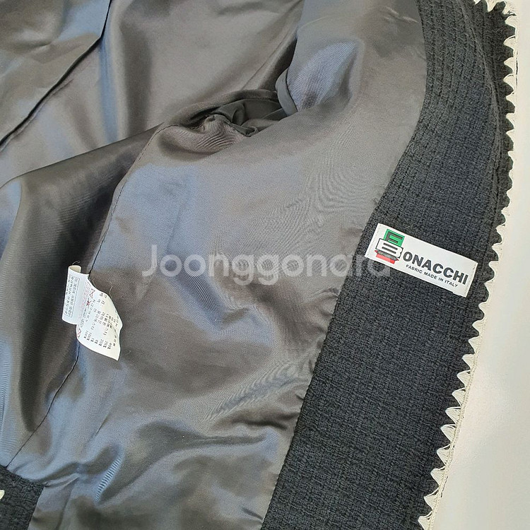 시슬리 솔리드 트위드자켓--4