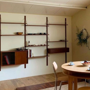 언커먼하우스 대물임 시스템 선반 3열(티크우드)