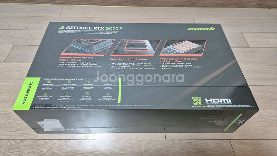 미개봉) 만리 RTX 5070 Ti 가야르도 갈라도 새제품 5070ti (무상AS 3년)--1