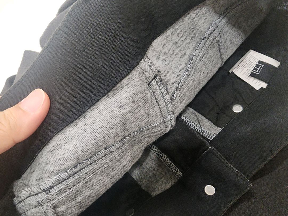 여성 기모바지겨울바지 블랙색상 따뜻한 기모 스키니진 블랙 여성 s사이즈 미착용 새상품 새것--7