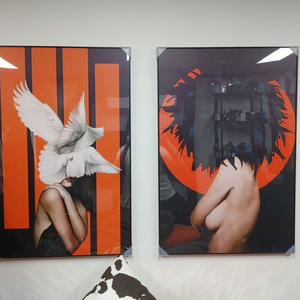 에르메스 풍 럭셔리 여인 대형 그림 액자 인테리어 소품