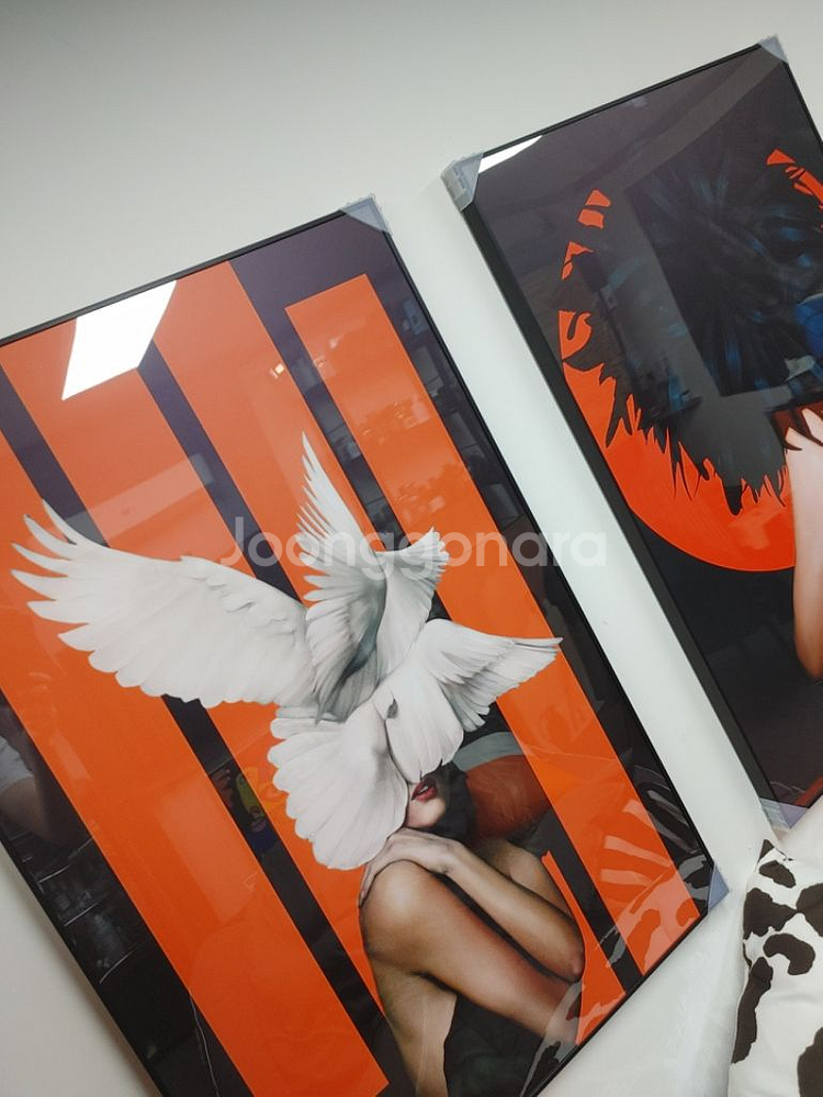 에르메스 풍 럭셔리 여인 대형 그림 액자 인테리어 소품--4