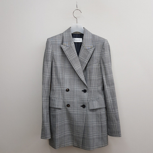 모조에스핀 클래식 체크 더블 블레이저 55사이즈