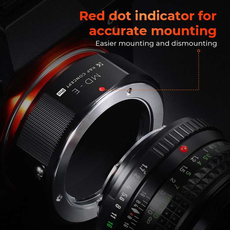 KnF Concept MD-E PRO 미놀타 MD 렌즈-소니 E PRO 어댑터 (뒤캡포함) (새상품) 이미지