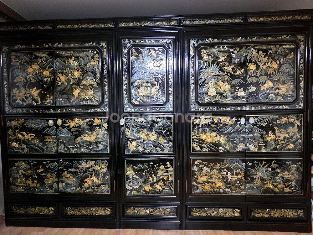 (고급 빈티지) 10자 자개농--0