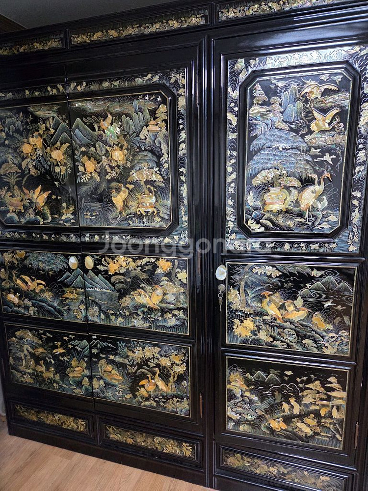 (고급 빈티지) 10자 자개농--2