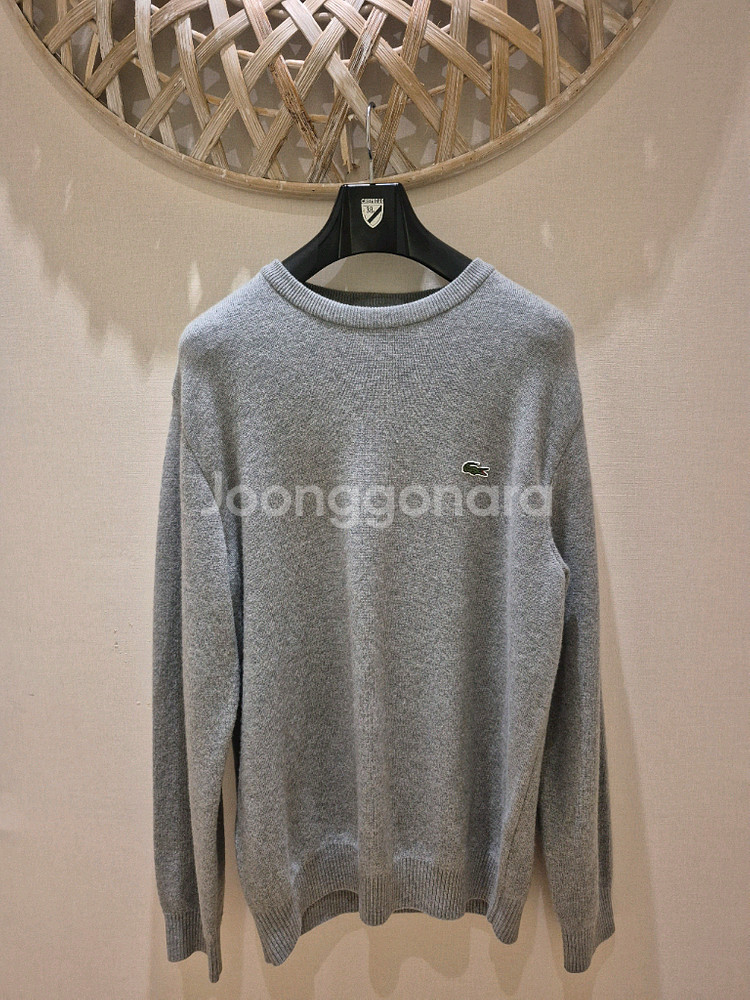 라코스테 남성 풀오버 멜란지그레이 니트 L--0
