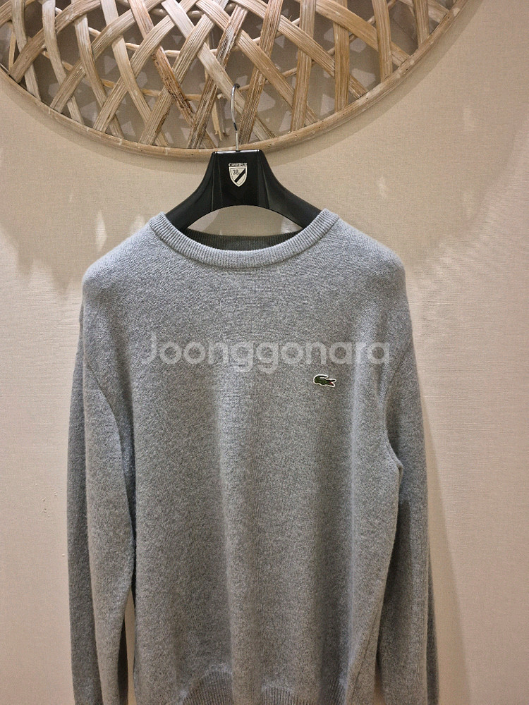 라코스테 남성 풀오버 멜란지그레이 니트 L--1