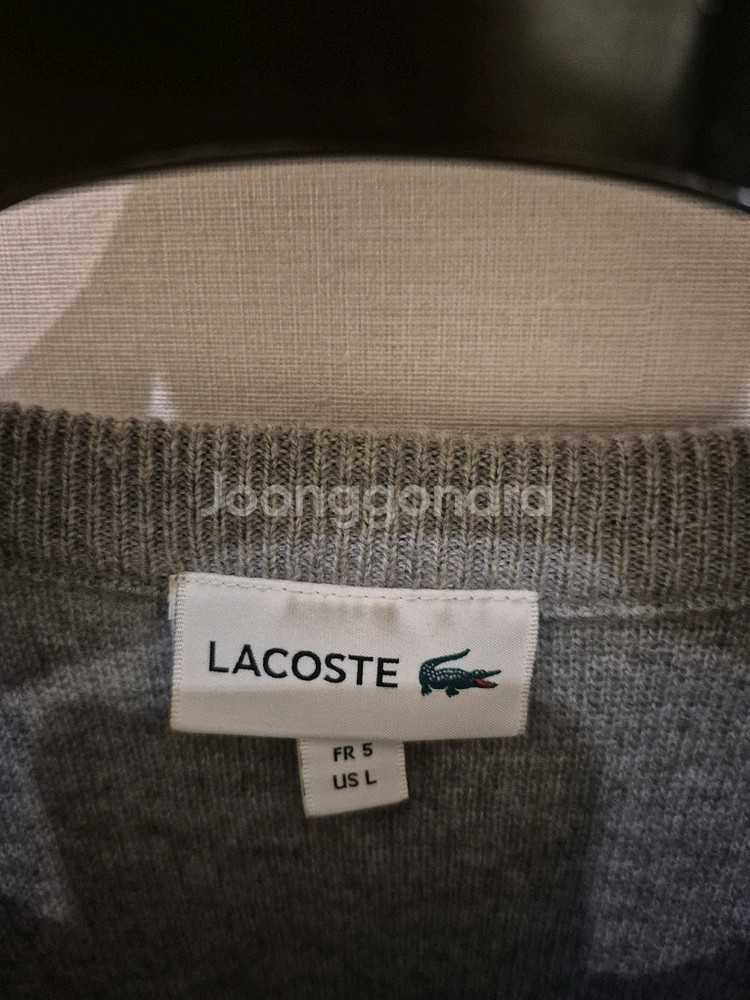 라코스테 남성 풀오버 멜란지그레이 니트 L--2