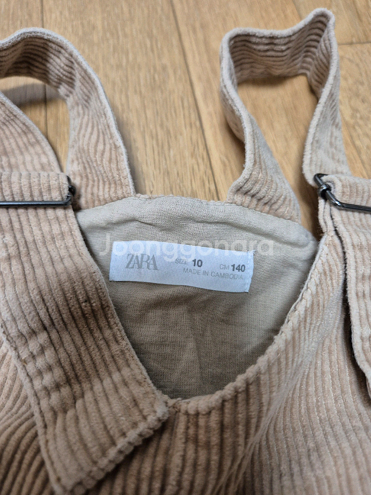 zara 키즈 코듀로이 점퍼스커트 원피스--2