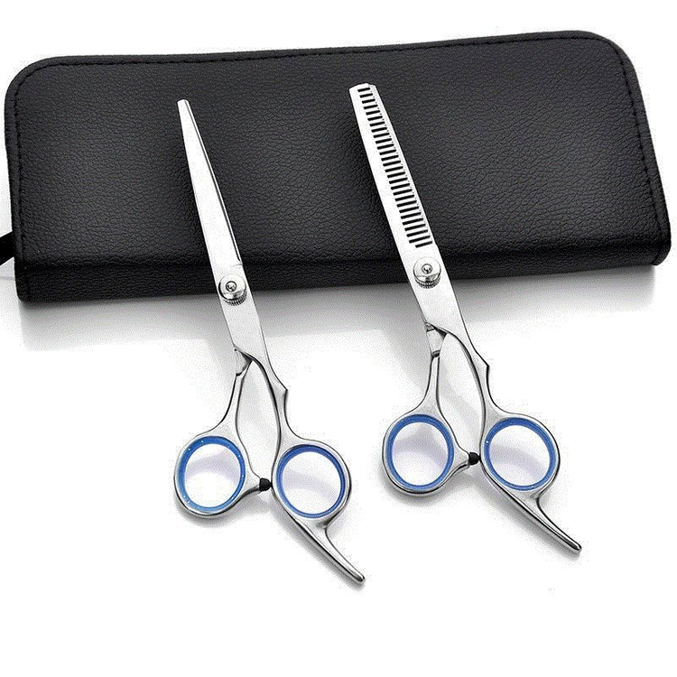 새 4개 세트 전문가용 미용 가위(가위 집 세트2번)--1