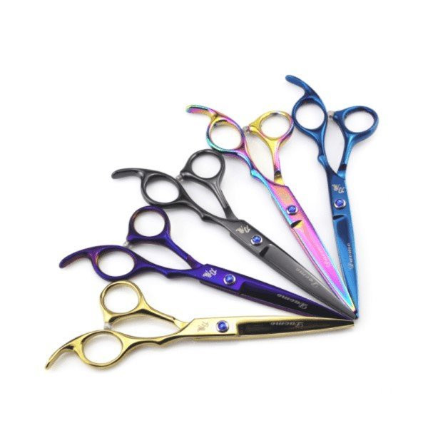 새 퍼플 1세트 전문가용 6인치 미용 가위 헤어 고급--1