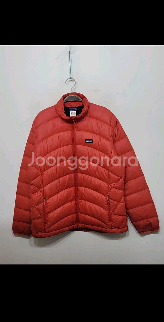 (XL) 파타고니아 거위털 패딩점퍼 주황 구스다운 자켓--0