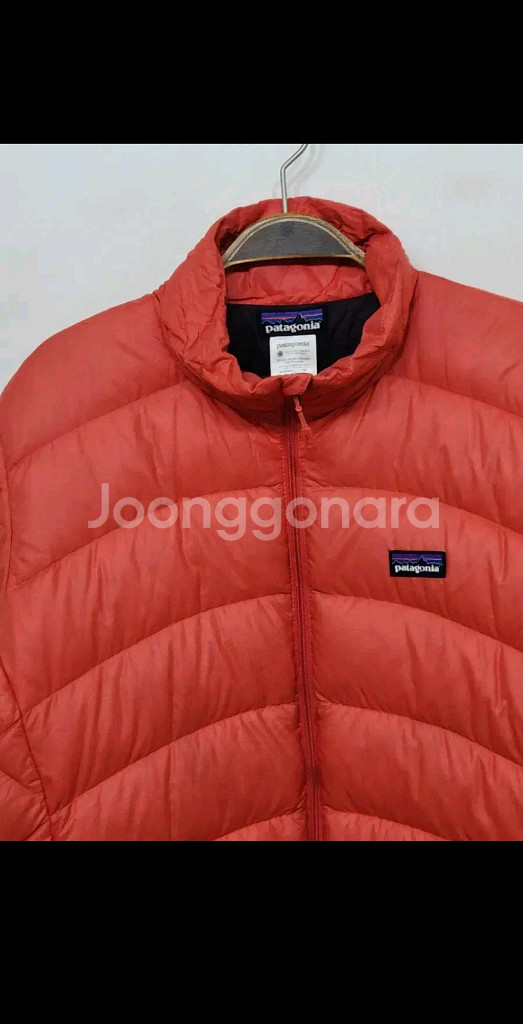 (XL) 파타고니아 거위털 패딩점퍼 주황 구스다운 자켓--1