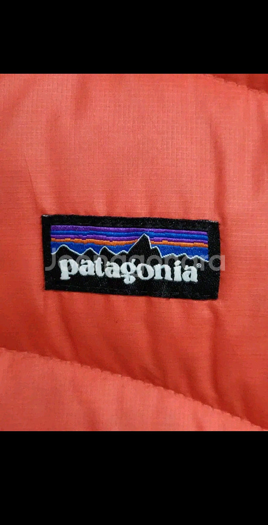 (XL) 파타고니아 거위털 패딩점퍼 주황 구스다운 자켓--3