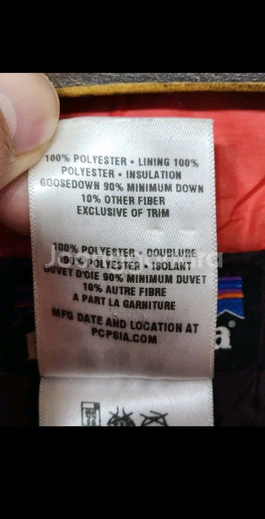 (XL) 파타고니아 거위털 패딩점퍼 주황 구스다운 자켓--4