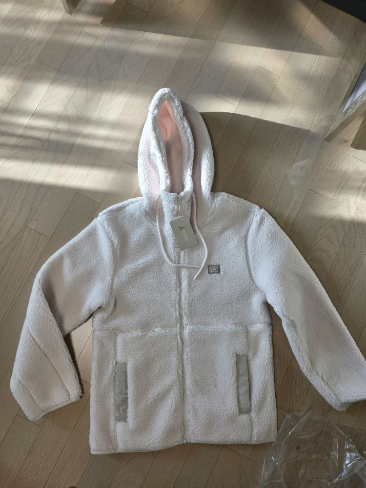 폴햄 뽀글이 후드집업 새상품--4