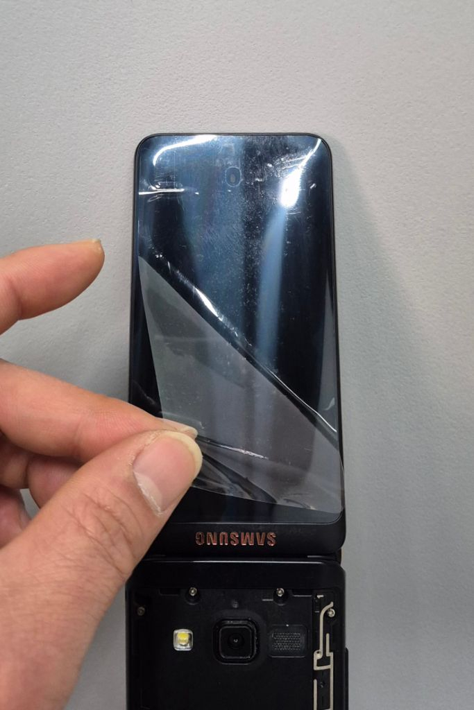 삼성 폴더폰 폴더2 초기필름 그대로 공부폰 효도폰--2