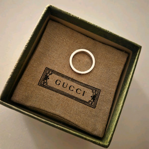 구찌 GG 패턴 반지