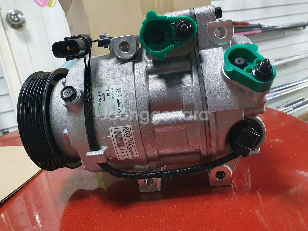 제네시스DH 신품 에어컨 컴프레셔--1