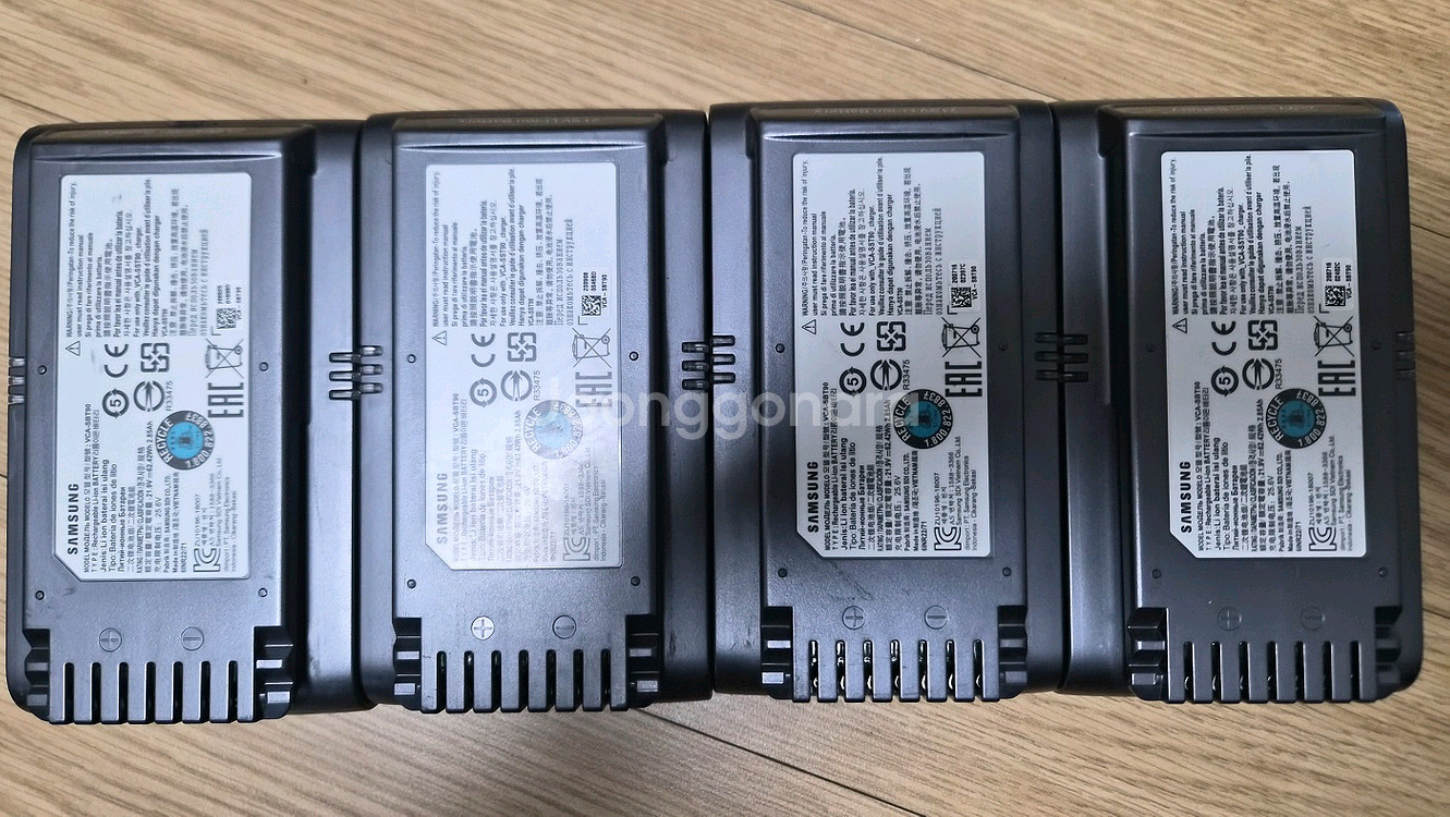 삼성 제트 무선청소기용 방전배터리(VCA-SBT90) 4개 일괄 - 개별--0