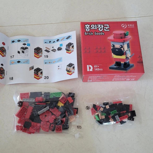 홍의장군 피규어 브릭 굿즈 레고 블록 142pcs 새거
