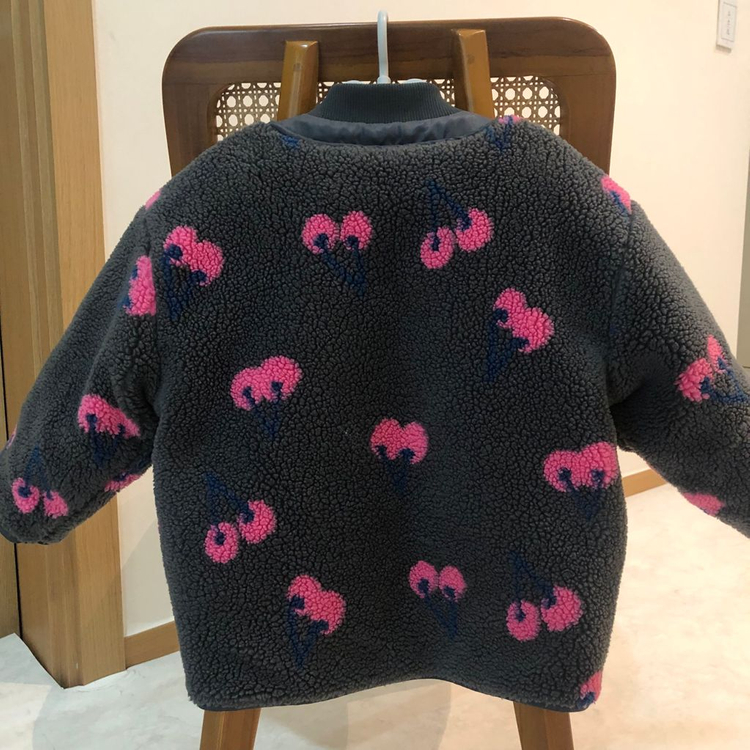 24년 리미떼두두 양털아우터점퍼 100 (쌍둥이가능)--5