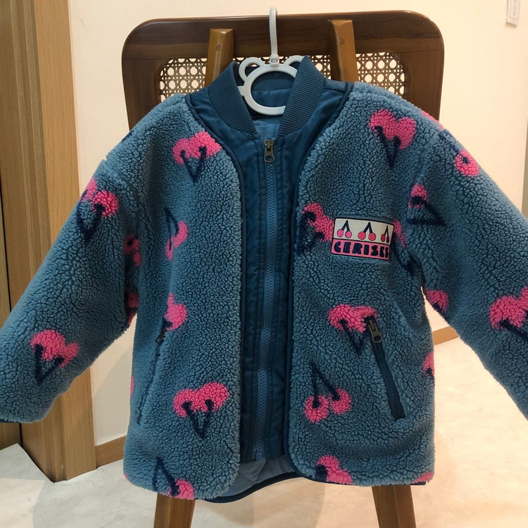 24년 리미떼두두 양털아우터점퍼 100 (쌍둥이가능)--6