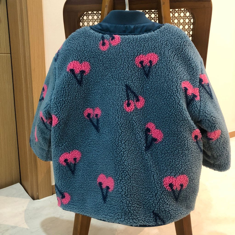 24년 리미떼두두 양털아우터점퍼 100 (쌍둥이가능)--9