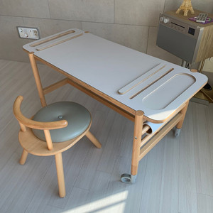 SMLD롤롤데스크 미술책상,의자 세트 (아이책상+의자)