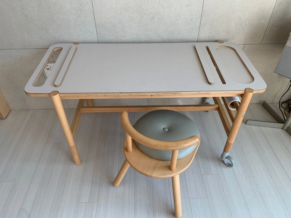 SMLD롤롤데스크 미술책상,의자 세트 (아이책상+의자) 이미지