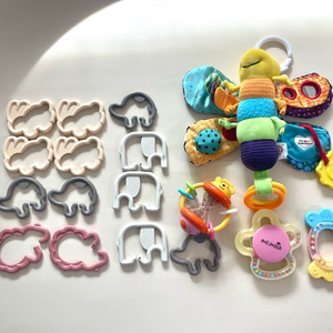 아기 토이버클 치발기 딸랑이장난감 세트