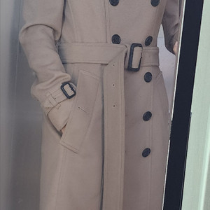 버버리 퀸즈버리 울캐시미어코트 (UK4사이즈)