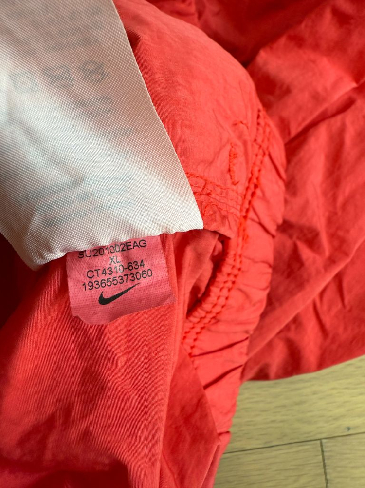 [XL] 나이키 x 스투시 나투시 윈드러너 자켓 하바네로 레드 이미지