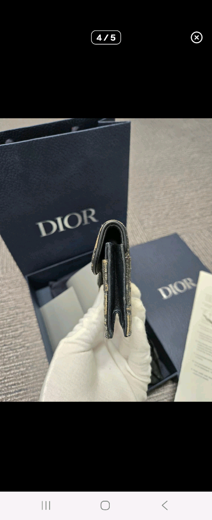 [A급] [정품]디올 오블리크 새들 반지갑 이미지