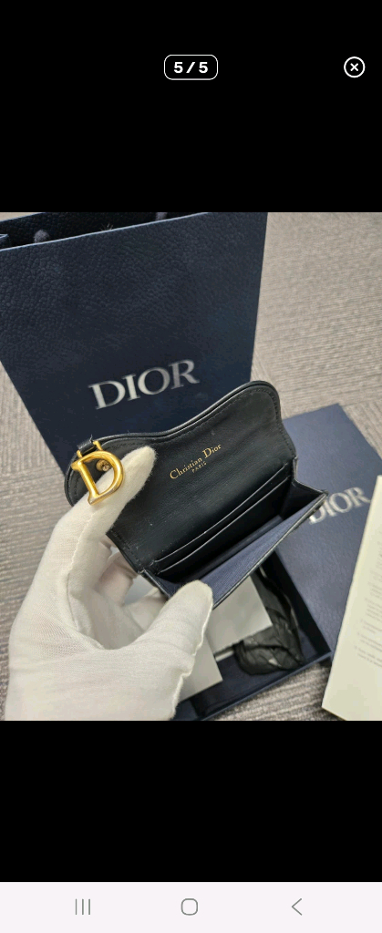 [A급] [정품]디올 오블리크 새들 반지갑 이미지