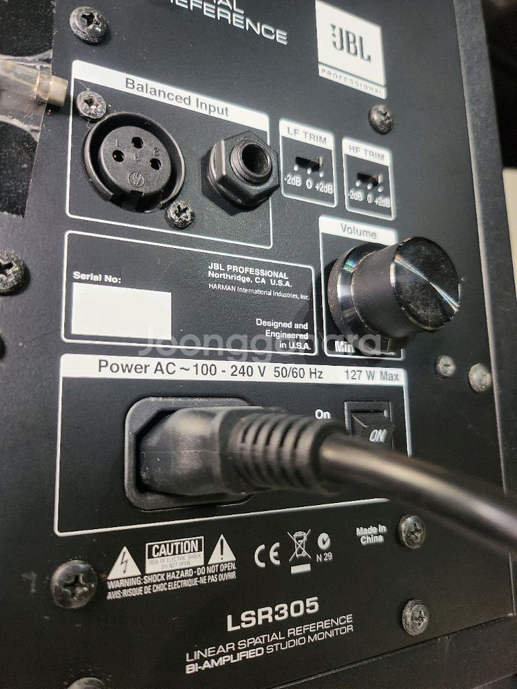 JBL LSR322C 스튜디오 모니터 스피커(수리요망)--3
