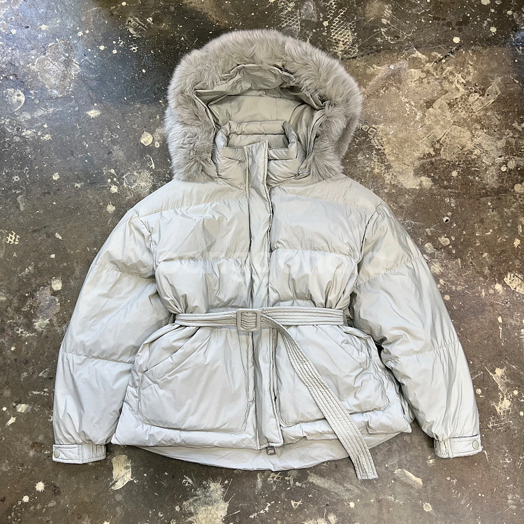 F) THE FRESH 더프레시 벨티드 덕다운패딩--0