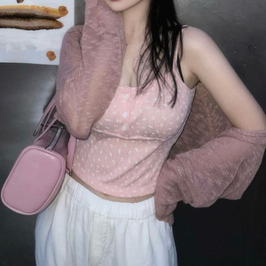 아쿠비클럽 가디건나시 세트 이미지