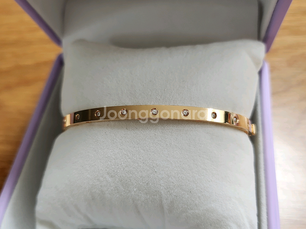 골든듀 리플렉션 뱅글, 팔찌 로즈골드 M--1