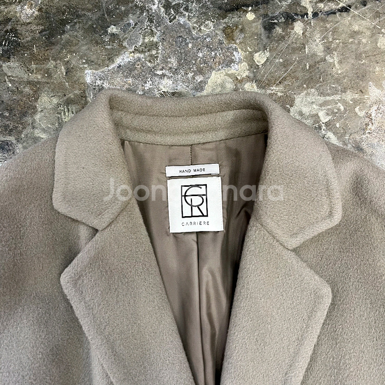 F) 케리에르 핸드메이드 캐시미어 코트--4