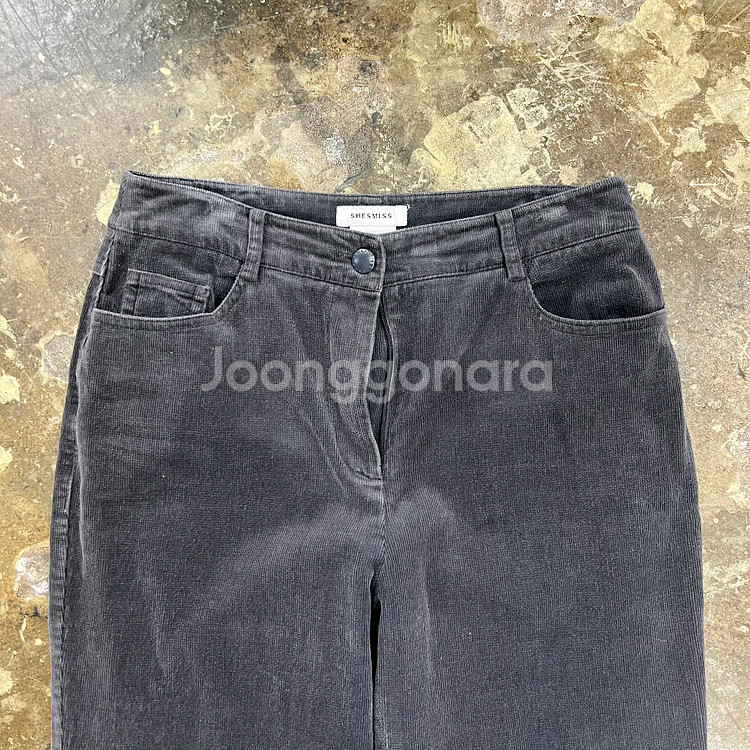 55) 쉬즈미스 부츠컷 코듀로이 팬츠 바지--3