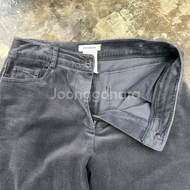 55) 쉬즈미스 부츠컷 코듀로이 팬츠 바지--4