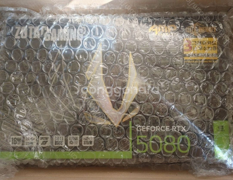 ZOTAC GAMING 지포스 RTX 5080 AMP EXTREME 미개봉--0