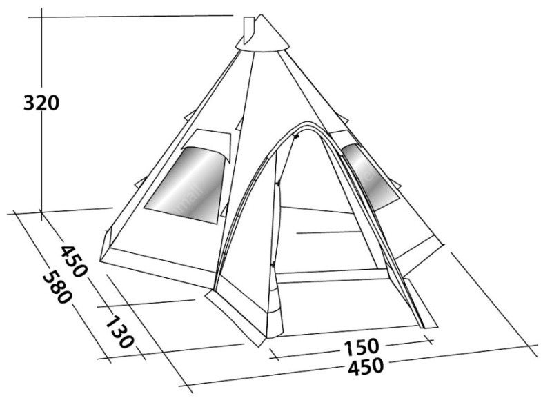 로벤스 키오와 티피텐트 (면텐트) 이미지