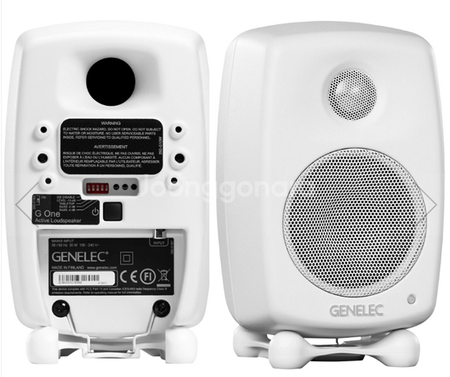 GENELEC G1 제네렉 G One 화이트 스튜디오 모니터 스피커 1조(2통) 미개봉 새상품--0