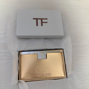 톰포드뷰티 미러 카드지갑 골드